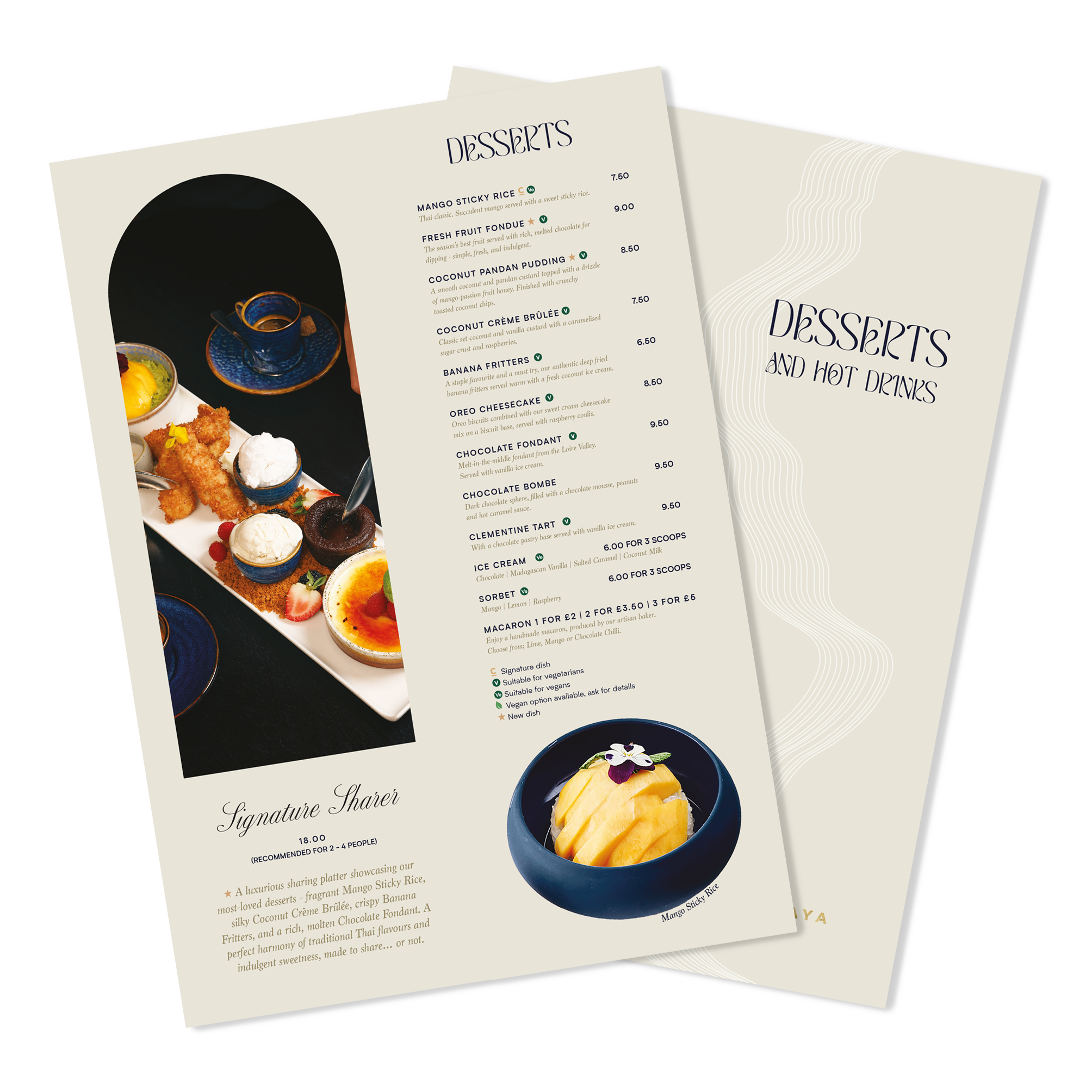 Desserts Menu